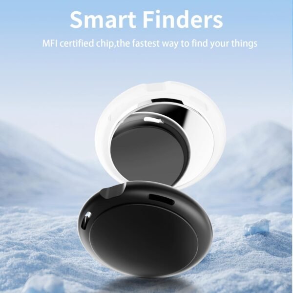 2 Pack Air Tracker Tag [Apple MFi Certified] Pair with Apple Find My(iOS Only) Bluetooth Air Smart Tag Key Finder Item Locator Waterproof Finder Worldwide Tracking for Pet Wallet Backpack Dog Luggage - Image 2