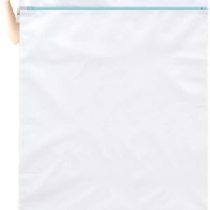 OTraki Large Mesh Washing Bag 43 x 35 in XL Laundry Bag Washer Machine Net Protector Large Washer Bag for Travel Camp College Student Dress Bedding Blanket Sheet Robe Cleaning Organizer Blue