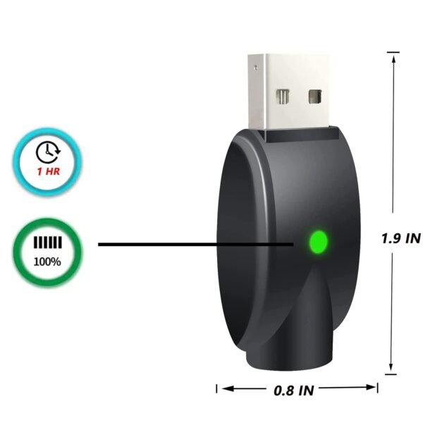 Smart USB Charger Cable Adaptor with LED Indicator, 2PCS Intelligent Overcharge Protection USB Adapter for Wireless Soldering Iron Charging - Image 2