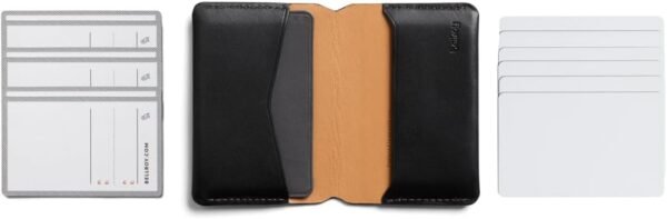 Bellroy Under Cover (slimline leather card wallet/holder with card storage, quick access slot, plus space for folded bills) - Black - Image 7