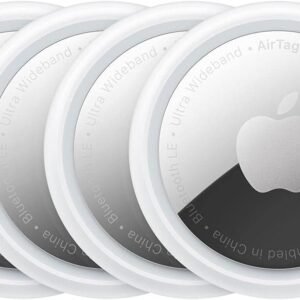 Apple AirTag Tracking Device, 4-Pack (Renewed)
