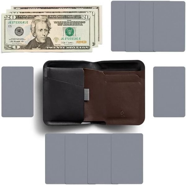 Bellroy Apex Note Sleeve – (Molded leather billfold wallet, RFID protected) - Raven - Image 7