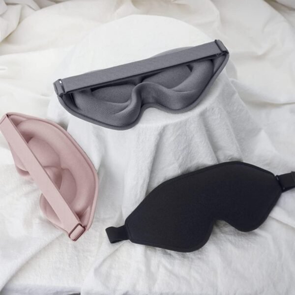 Sleep Mask, 3D Deep Contoured Eye Covers for Sleeping, 99% Block Out Light Eye Mask,Zero Pressure Cup Blindfold for Men Women, with Adjustable Strap for Sleeping, Yoga, Traveling (Pink) - Image 7