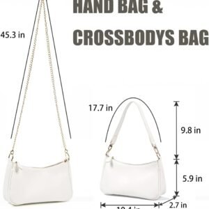 VODIU Clutch Tote Handbags with 2 Removable Straps and Zipper Closure Crossbody Bags Shoulder Purse Handbag for Women