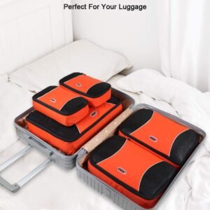 GOX Ultra Light 5 piece Packing Cubes Travel Luggage Organizer 1 Large 2 Medium 2 Small