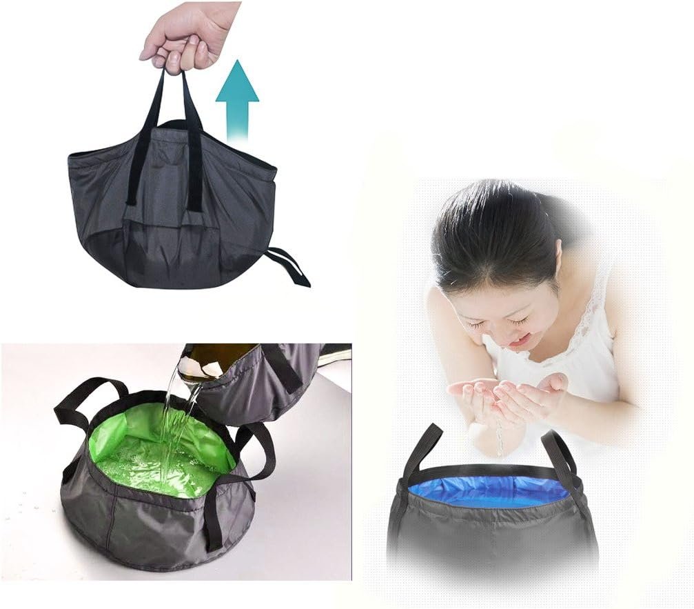 TRENDBOX Foldable Wash Basin Sink Water Bag Portable Mini 8.5L for Footbath Camping Hiking Outdoor Durable Design - Image 2