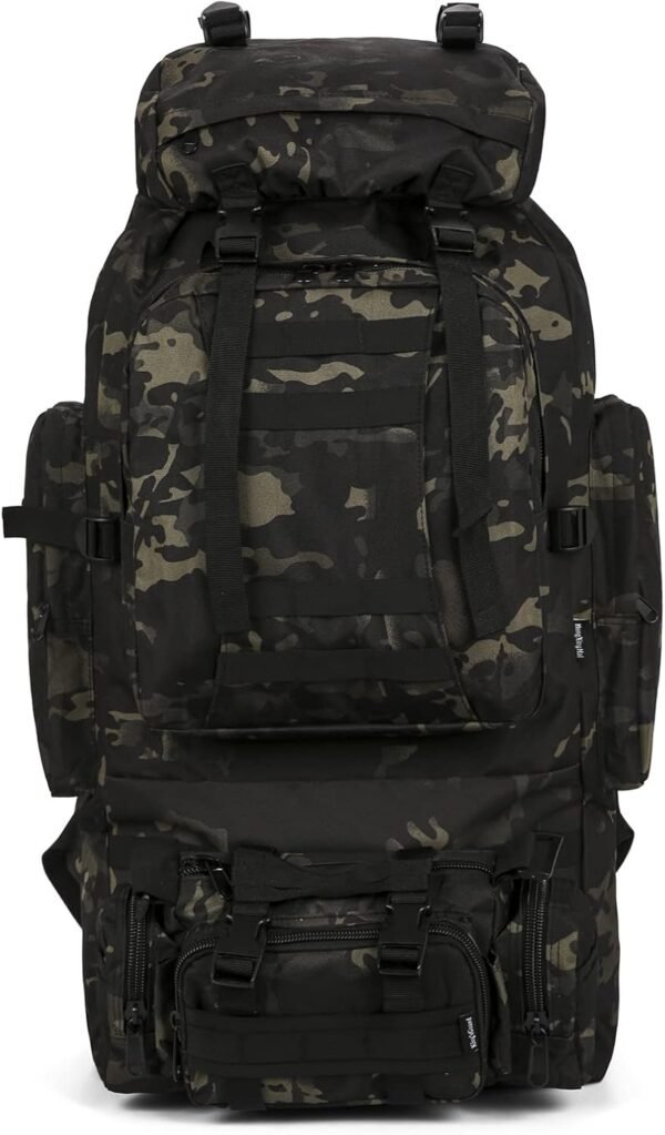 100L Camping Hiking Backpack,Molle military Tactical rucksack backpack,Waterproof Lightweight Hiking Backpack - Image 2