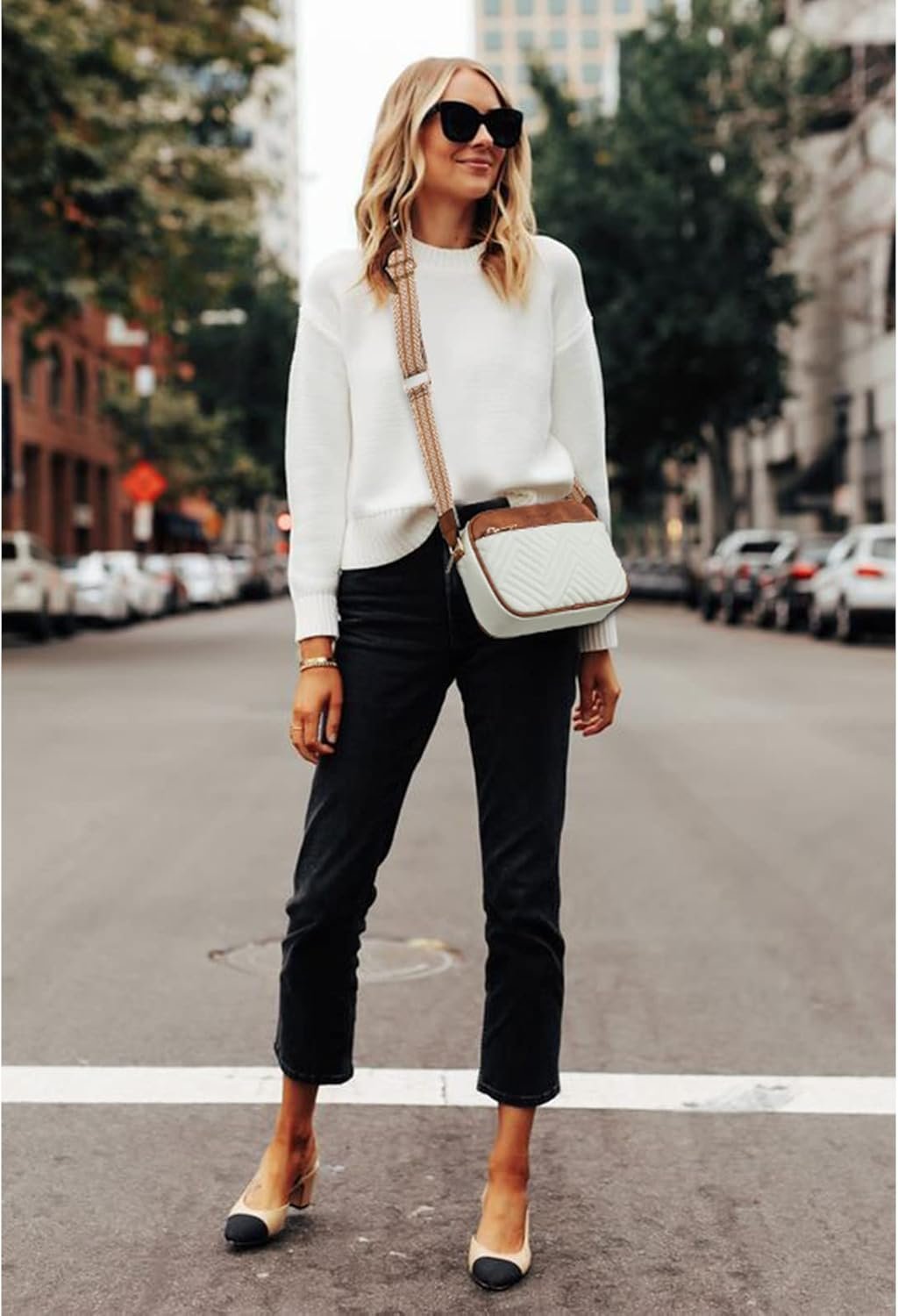 BOSTANTEN Quilted Crossbody Bags for Women Vegan Leather Purses Small Shoulder Handbags with Wide Strap - Image 2