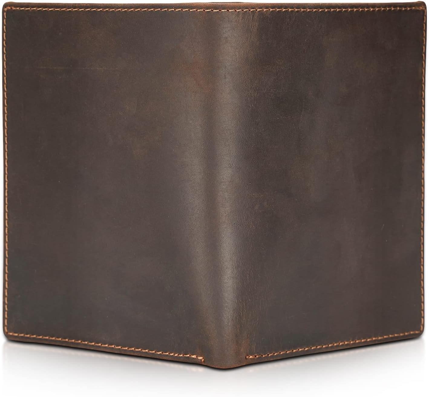 Polare Luxury RFID Blocking Leather Passport Holder Travel Wallet For Men and Women (Dark Brown) - Image 5