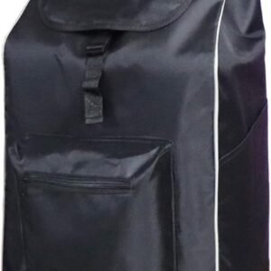 Replacement Bag for Shopping Cart – Waterproof Trolley Bags, 11.8inx7.5inx21.6in (Black)