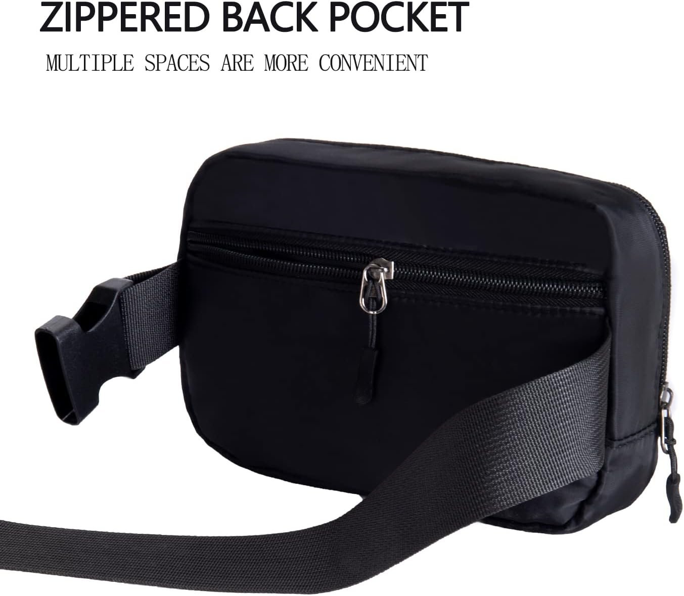 Belt bag Fanny pack crossbody bags for women Everywhere belt bag (black) - Image 6