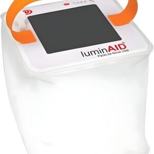 LuminAID Solar Camping Lantern – Inflatable LED Lamp Perfect for Camping, Hiking, Travel and More – Emergency Light for Power Outages, Hurricane, Survival Kits – As Seen on Shark Tank