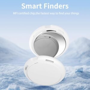 2 Pack Air Tracker Tag [Apple MFi Certified] Pair with Apple Find My(iOS Only) Bluetooth Smart Air Tag Key Finder Item Locator Waterproof Finder Worldwide Tracking for Pet Wallet Backpack Dog Luggage