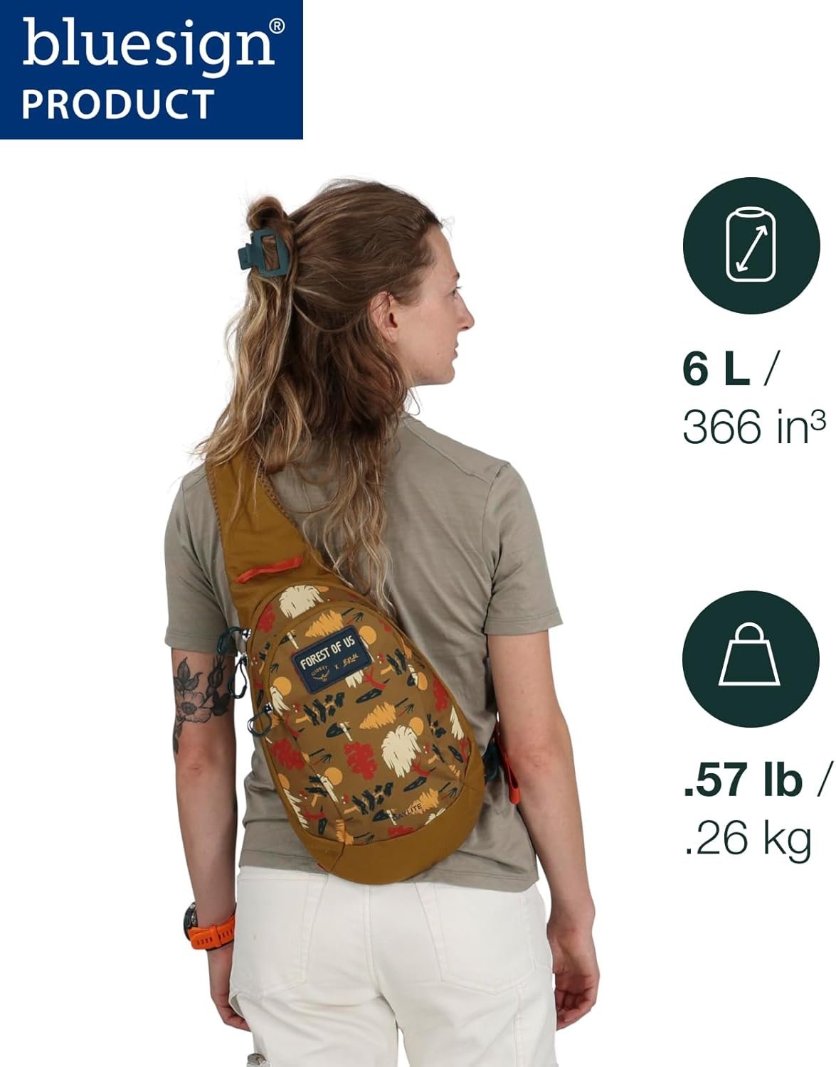 Osprey Daylite Shoulder Sling Bag, Black - Image 2