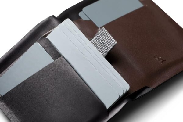 Bellroy Apex Note Sleeve – (Molded leather billfold wallet, RFID protected) - Raven - Image 2