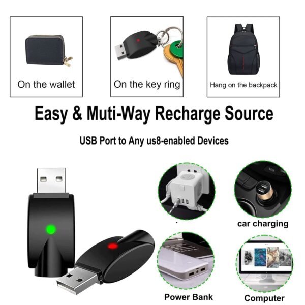 Smart USB Charger Cable Adaptor with LED Indicator, 2PCS Intelligent Overcharge Protection USB Adapter for Wireless Soldering Iron Charging - Image 5