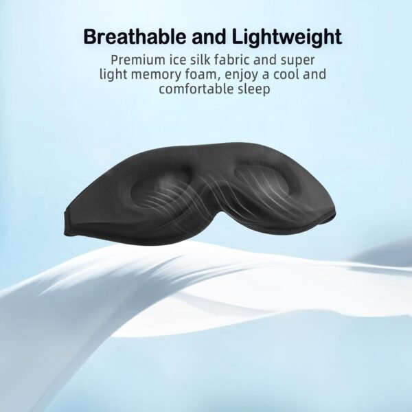 LitBear Sleep Mask for Side Sleeper Women Men, Eye Mask for Sleeping Light Blocking, 3D Contoured Cup Sleeping Mask, Soft Breathable Sleep Eye Mask with Adjustable Elastic Strap for Flight Nap - Image 5