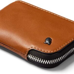 Bellroy Card Pocket (Small Leather Zipper Card Holder Wallet, Holds 4-15 Cards, Coin Pouch, Folded Note Storage)