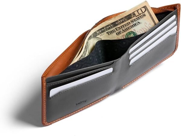 Bellroy Hide & Seek Wallet (Slim Leather Bifold Design, RFID Protected, Holds 5-12 Cards, Coin Pouch, Flat Note Section, Hidden Pocket) - Image 5