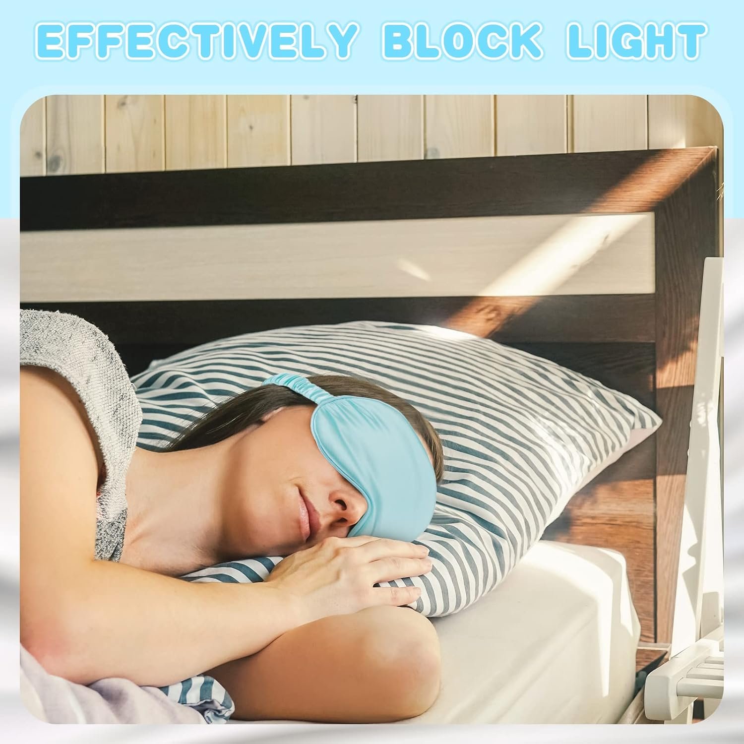 Coume 16 Pieces Silk Sleep Mask Eye Coverings for Sleeping Smooth Soft Eye Covers Mask About 20 x 9.2 cm/ 7.87 x 3.62 Inch - Image 4