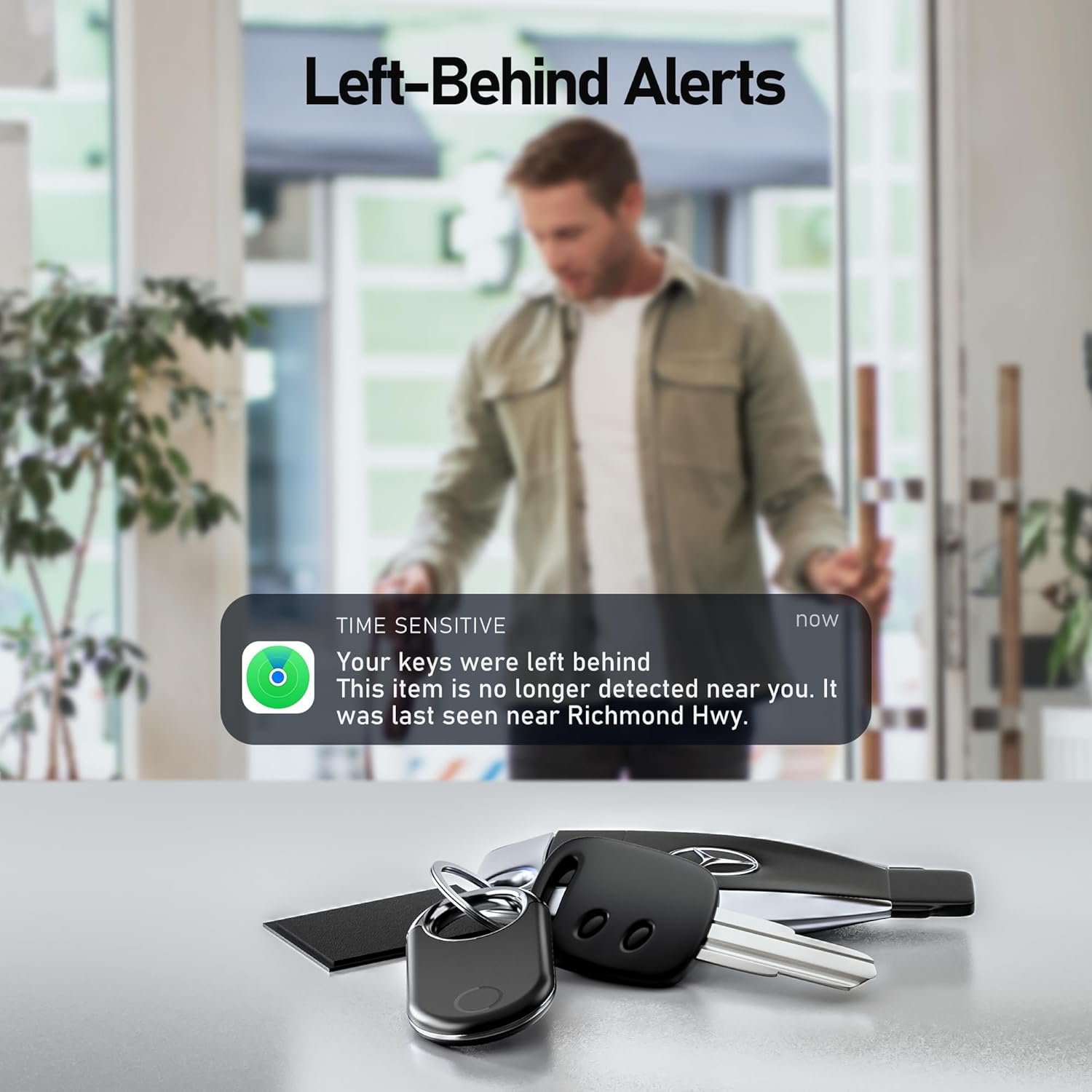 Air Tags-2 Pack Tracker Tag Work with Apple Find My (iOS 14.6 Above Only) Air Tag Smart Tag Item Finders for Key, Luggage, Backpack,etc. - Image 5