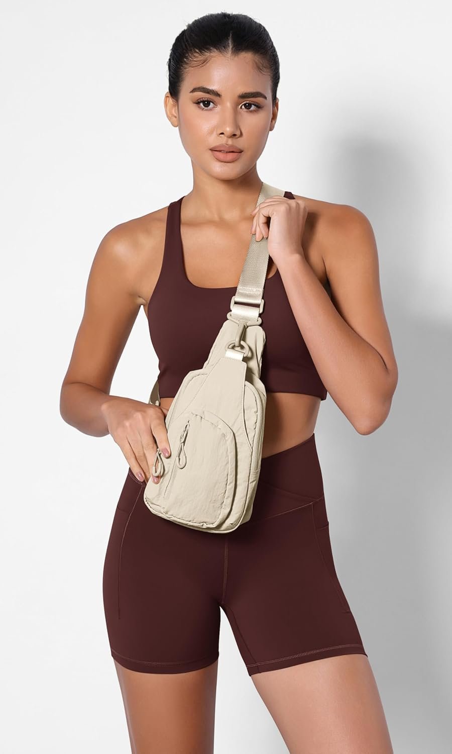 ODODOS Daily Sling Bag with Adjustable Straps Crossbody Chest Bag Lightweight Small Backpack for Casual Traveling Hiking - Image 2