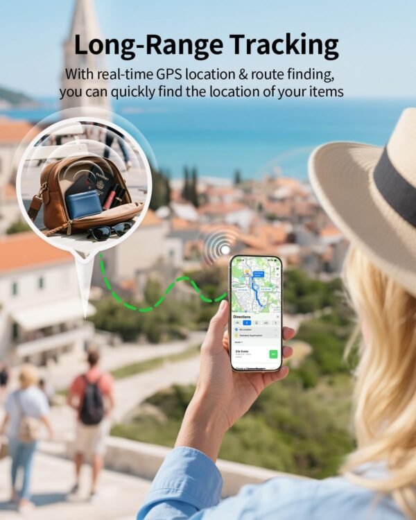 Air-Tag Bluetooth Tracker for Apple Find My, Air Tag Key Finder Rechargeable (iOS Only) iPhone Smart Wallet Tracker Card, Worldwide Tracking for Bags, Passport [Apple MFi Certified] - Image 5