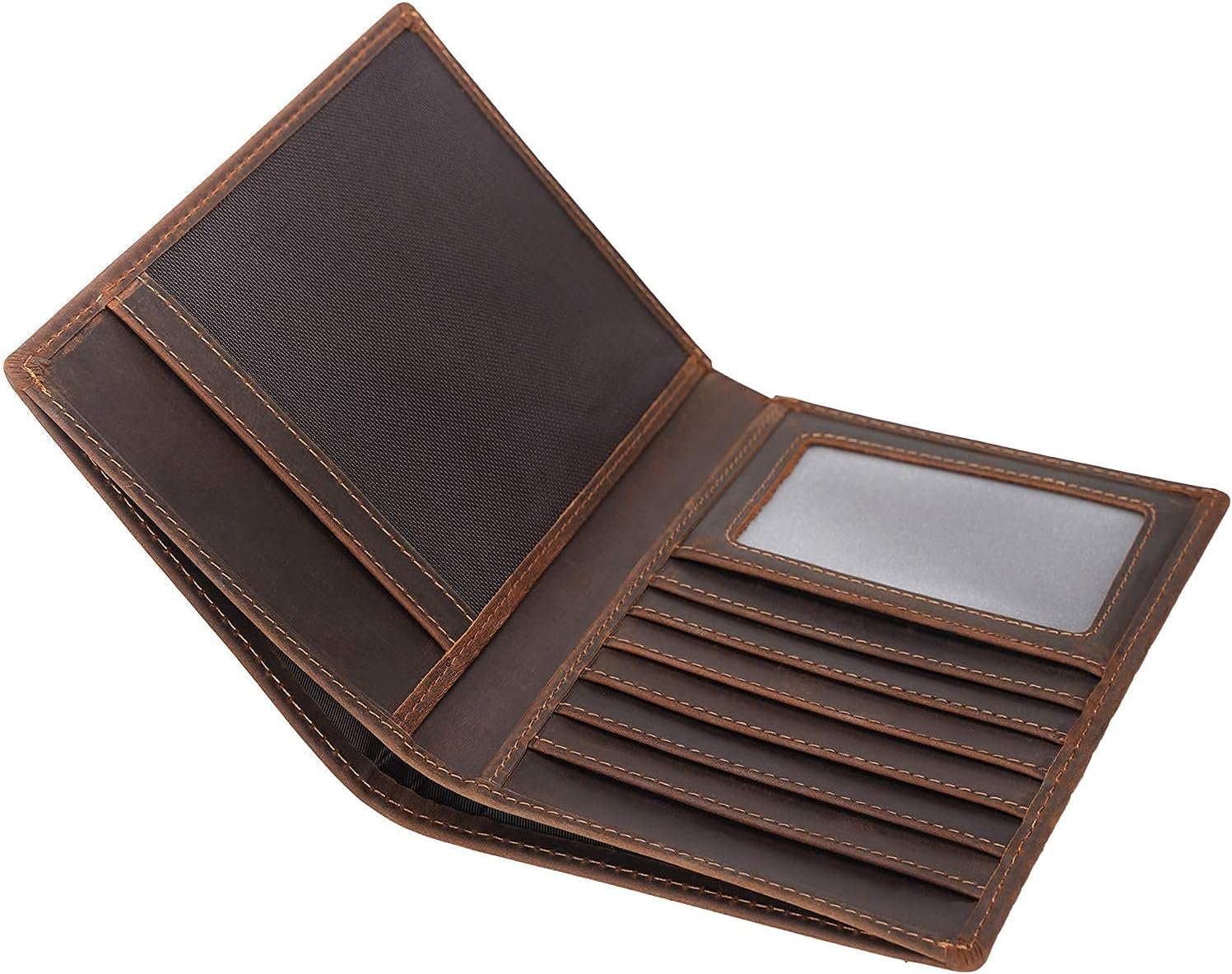 Polare Luxury RFID Blocking Leather Passport Holder Travel Wallet For Men and Women (Dark Brown) - Image 9