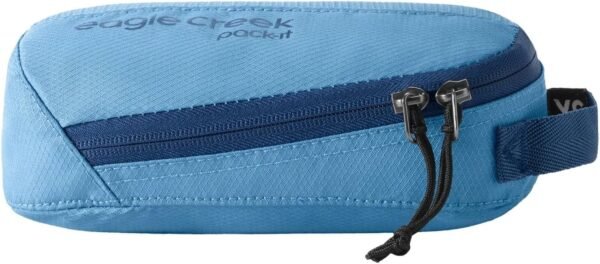 Eagle Creek Pack-It Reveal Cube Set - Isolate Packing Cubes to Compartmentalize Luggage - Durable - Ultra-Lightweight - Water-Resistant - Easy Grab Zipper Pull - Mesh Windows - Blue Dawn - XS/S/M - Image 4
