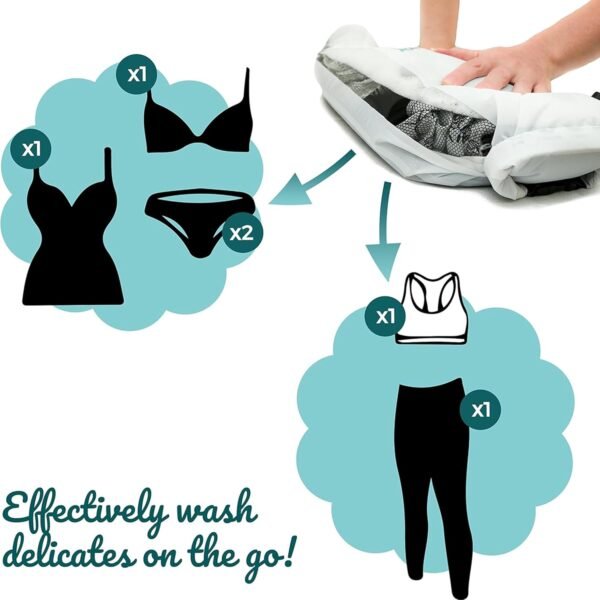 Allurette Wash Bag - Delicates Laundry System for Lingerie, Active Wear and Gentle Hand Wash Clothes - Image 2