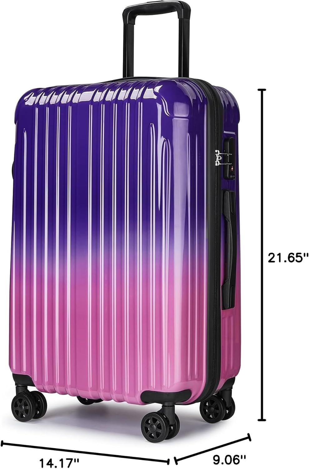 Carry on Luggage - Airline Approved Suitcases with Spinner Wheels, Built-In TSA Lock,Hard Shell Expandable Suitcases - Image 10