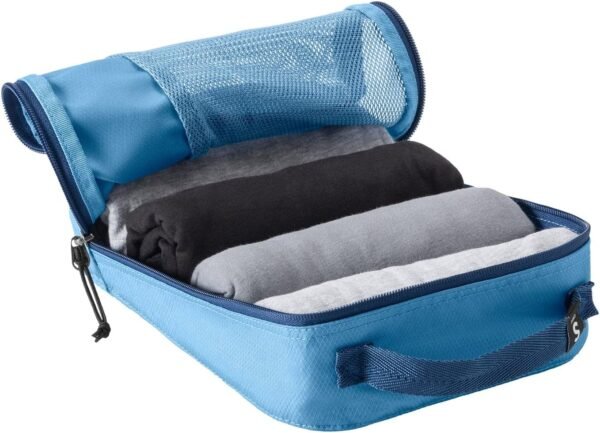 Eagle Creek Pack-It Reveal Cube Set - Isolate Packing Cubes to Compartmentalize Luggage - Durable - Ultra-Lightweight - Water-Resistant - Easy Grab Zipper Pull - Mesh Windows - Blue Dawn - XS/S/M - Image 6