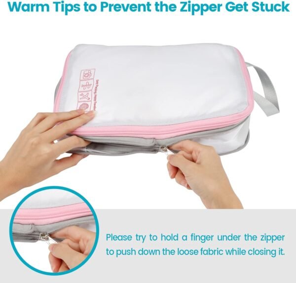 Cambond Compression Packing Cubes for Travel Women - Lightweight Luggage Organizers Bag Packing Cubes for Carry on Suitcases - Image 7
