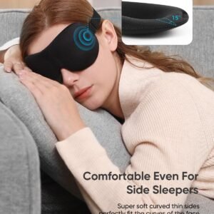 LKY DIGITAL Sleep Mask for Side Sleeper 3 Pack, Blackout 3D Eye Mask for Sleeping, Night Blindfold for Men Women