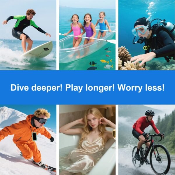 Waterproof Phone Pouch for Snorkeling with Lanyard IPX8 Waterproof Phone Case Underwater Touch/Photo Shockproof Heavy Duty Drop-Proof for iPhone 16 Pro Max/17/15/14/13 All Cell Phones-Green - Image 7