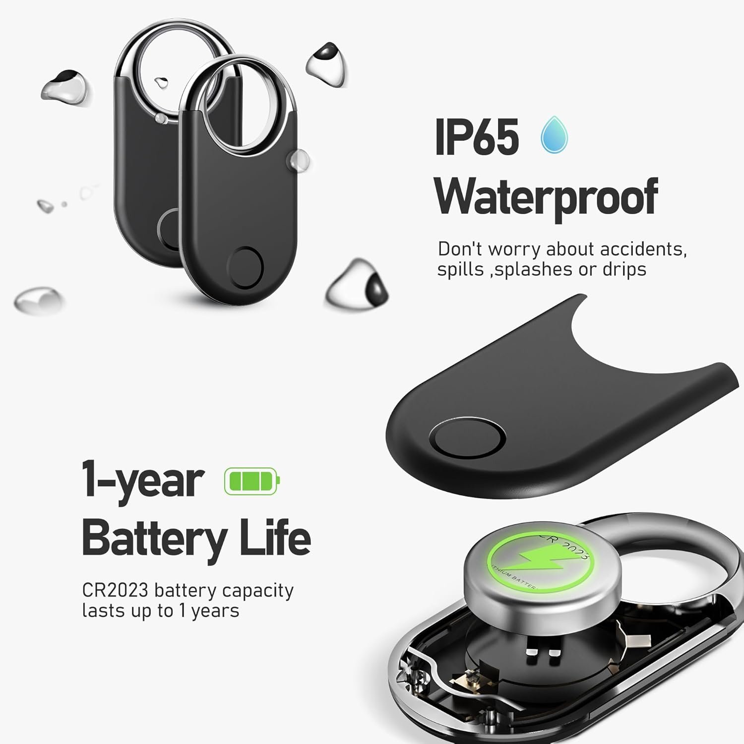 Air Tags-2 Pack Tracker Tag Work with Apple Find My (iOS 14.6 Above Only) Air Tag Smart Tag Item Finders for Key, Luggage, Backpack,etc. - Image 3