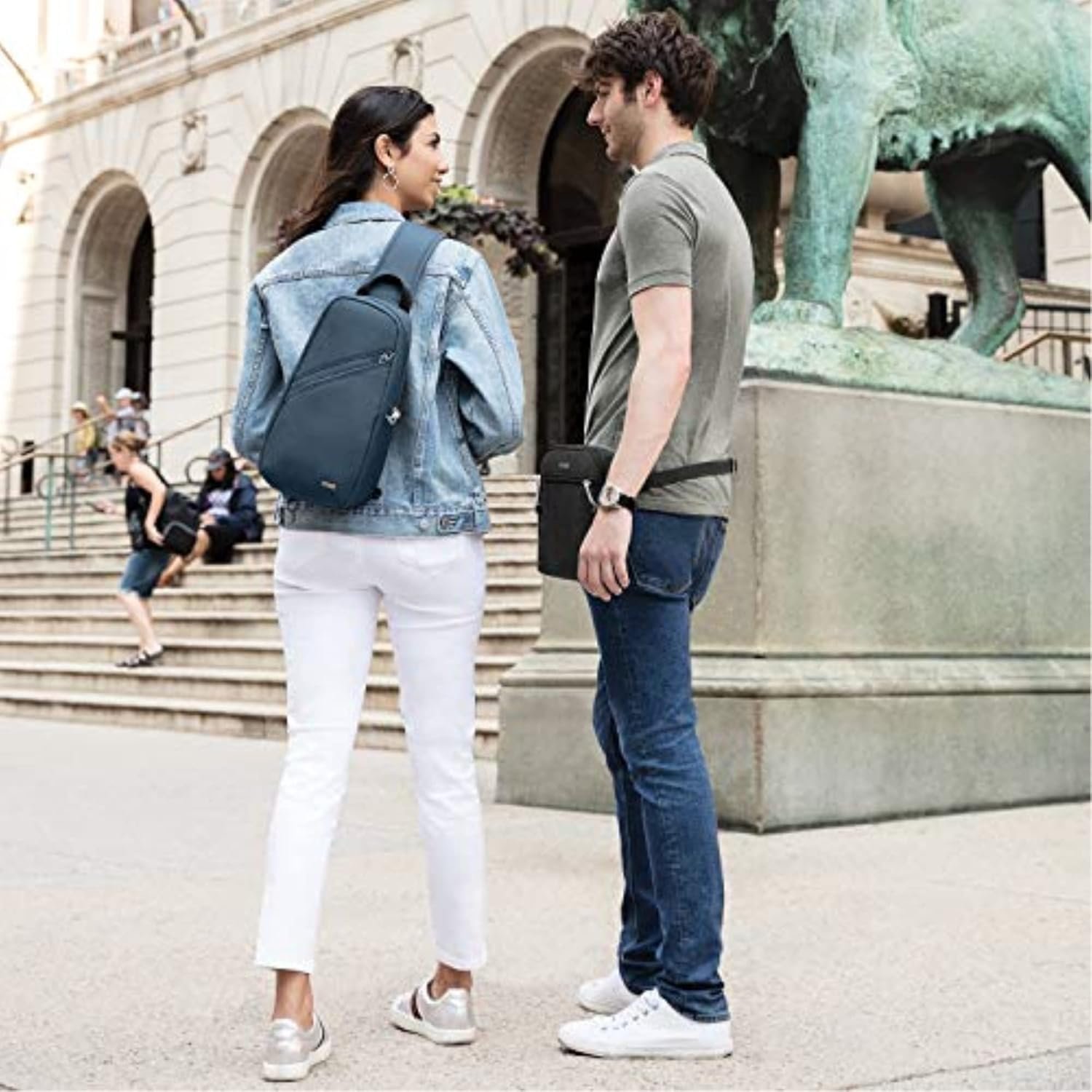 Travelon Anti-Theft Classic Sling Bag,Black, One Size - Image 4