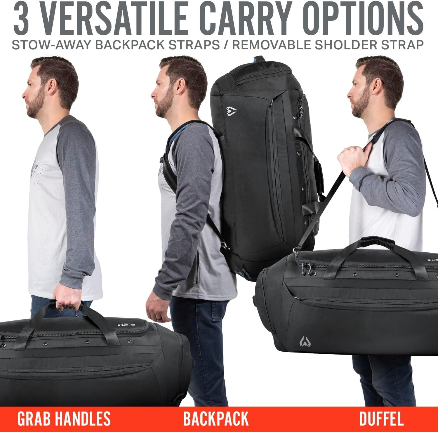 Wildhorn Big Mesa 90L MTB Gear Bag – Lightweight & Waterproof Duffel, Mountain Bike Gear Bag, Ideal for Gym & Sports - Image 5