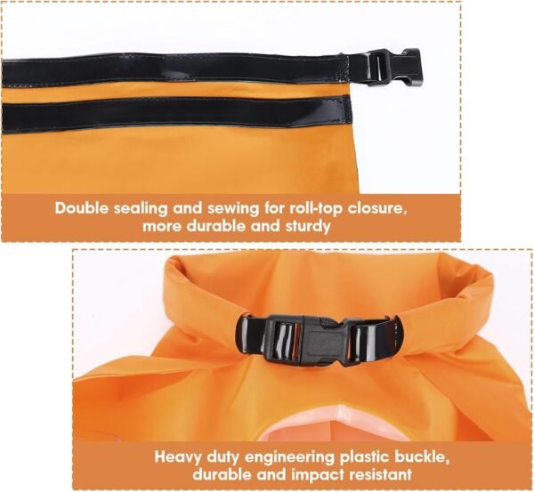 Laundry Solution for Hostels Camping Backpacking Dorm Rooms RV and Mini Scout Trips Portable Washing Machine Hand Wash Bag for Baby Clothes Manual Washer Dry Bag Outdoor Light Weight Washbag - Image 4