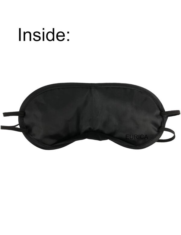 Eye Mask Sleep Masks Sleeping Mask Blindfold Eye Cover Team Building Games Party with Nose Pad and Adjustable Strap for Women Men Kids 4 Layers Black (30 Pack) - Image 2