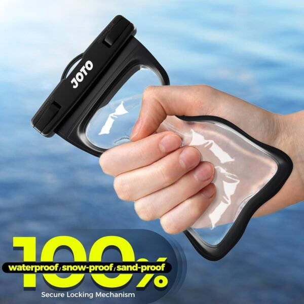 JOTO 2 Pack Waterproof Phone Pouch Case Up to 7", IPX8 Underwater Phone Case Cellphone Dry Bag for iPhone 16 15 14 13 12 Pro Max Xs Max XR X 8 7 6S Plus SE/Galaxy S24 S23 S22 S21 -Black - Image 5