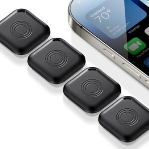 Air Tags-4 Pack Airtag Luggage Tracker Work with Apple Find My (iOS 14.6 Above Only), Key Finder and Item Locator Smart Tag for Backpack, Suitcases, Pet, Wallet.etc.