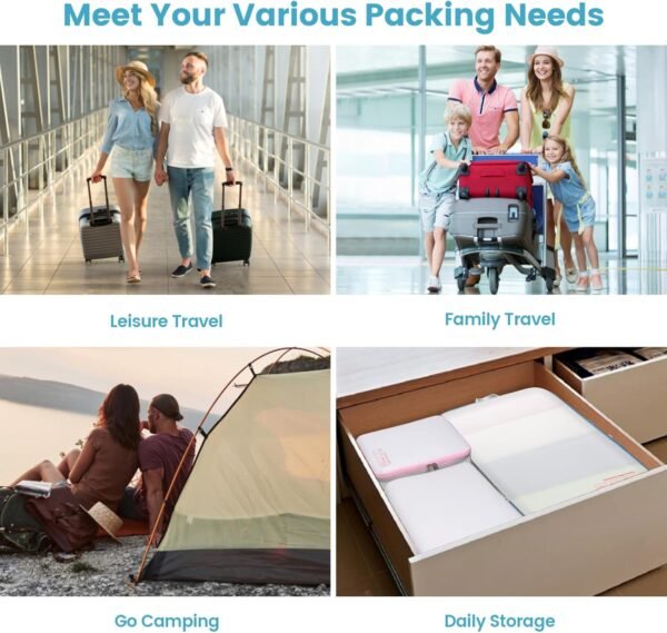 Cambond Compression Packing Cubes for Travel Women - Lightweight Luggage Organizers Bag Packing Cubes for Carry on Suitcases - Image 9