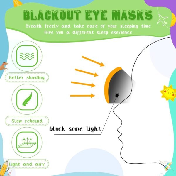 Tarpop 200 Pcs Eye Mask Bulk Sleep Masks Blindfolds for Party Games Blind Folds for Adult Play Team Building Travel Individually Wrapped Sleeping Cover with Adjustable Strap for Women Men, 10 Colors - Image 3