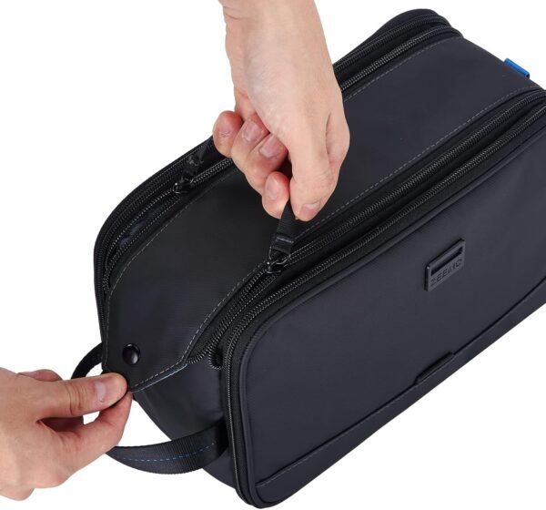 ZEEMO Toiletry Bag for Men, Water-resistant and Leak-Proof Dopp Kit with Large Capacity for Toiletries - Image 4