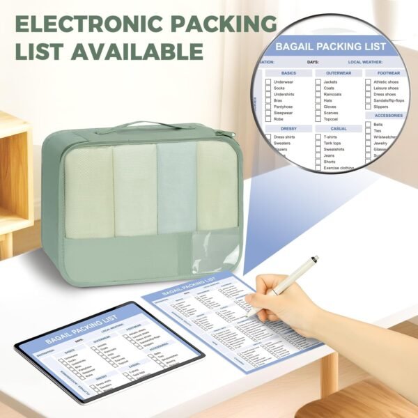 BAGAIL 9 Set Packing Cubes Luggage Packing Organizers for Travel Accessories - Image 3