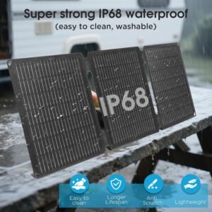 35w Solar Charger Fast Charging Cell Phone Battery Charger Portable Generator for Camping Waterproof Dustproof Battery Pack Charger Portable