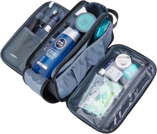 ZEEMO Toiletry Bag for Men, Water-resistant and Leak-Proof Dopp Kit with Large Capacity for Toiletries - Image 3
