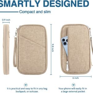 Passport Holder Family, Women Rfid Blocking Passport Wallet, Travel Document Organizer Premium Wallets Passport Holders Bag