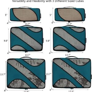 BAGAIL 6 Set Packing Cubes,Travel Luggage Packing Organizers